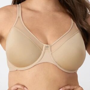 Bali One Smooth U Ultra Light Underwire Full Coverage Bra in Nude